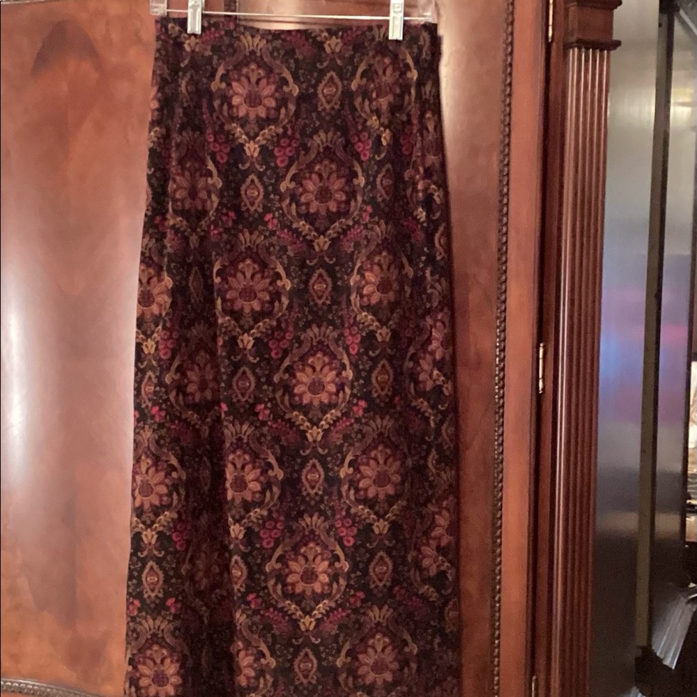 Paisley long skirt.   Size 10